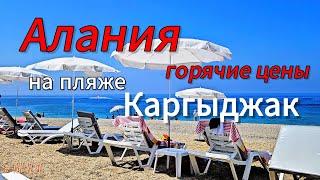 Алания горячие цены на пляже Каргыджак 2024. К чему готовится?