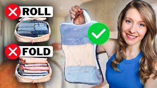 How Pack Clothes for Travel to SAVE SPACE