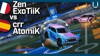 Zen + ExoTiiK vs Crr + AtomiK  France vs Spain  Rocket League 2v2