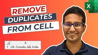 Remove Duplicates Within a Cell in Excel 2 Easy Ways