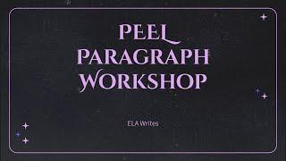 PEEL Paragraphs