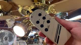 Vintage Electronic Ceiling Fan + LED Bulb Experimentation - Halsey REMCON V