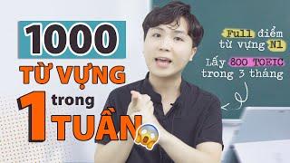 CÁCH NHỚ TỪ VỰNG NGOẠI NGỮ  KINH NGHIỆM ĐẠT FULL TỪ VỰNG N1 VÀ TOEIC 800 TRONG 3 THÁNG