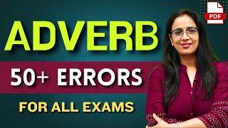 Spotting Error Based on Adverb  SSC CGL 2021  Class - 9  Adverb Spotting Errors  Rani Mam