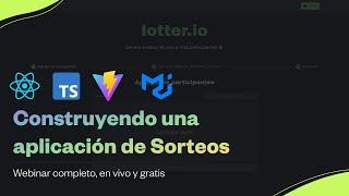 Clase en VIVO Construyendo una App de Sorteos  Vite + ReactJS +  TypeScript + MUI