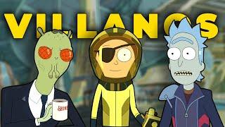 Los VILLANOS más Importantes de RICK Y MORTY  Análisis de cada uno