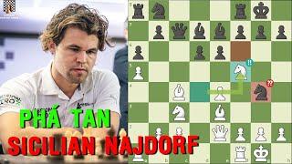 Magnus Carlsen Phá Tan Phòng Thủ Sicilian Najdorf Của Vincent Keymer - European Chess Club Cup 2023