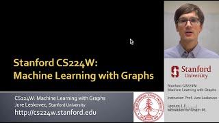 Stanford CS224W Machine Learning with Graphs  2021  Lecture 1.1 - Why Graphs