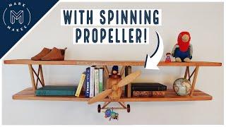 DIY Wooden Airplane Shelf