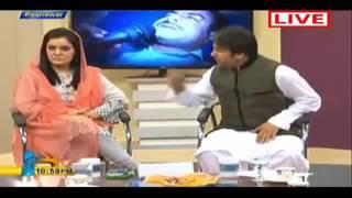 Yousaf Jan Angry in Live Program On Pashto Artists and Actor  K5F1