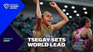 Gudaf Tsegay runs third-fastest 1500m of all time in Xiamen - Wanda Diamond League 2024