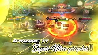Playing fanny in Iphone 11 with super ultra graphic in 2024  MLBB