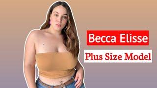 Becca Elisse … American Beautiful Plus Size Model  Glamorous Fashion Model   Wiki Biography