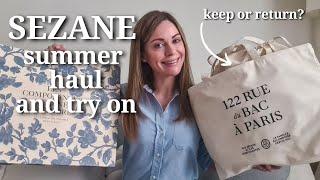 Sezane haul and try on