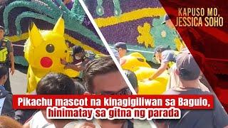 Pikachu mascot na kinagigiliwan sa Baguio hinimatay sa gitna ng parada  Kapuso Mo Jessica Soho
