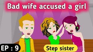 Step sister part 9  English story  Learn English  Animated stories  Sunshine English