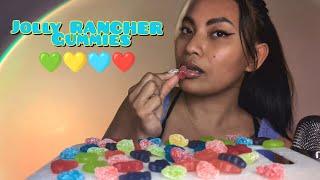 ASMR Eating Jolly Rancher Gummies  Chewy Satisfying Mouth Sounds  Eating Show