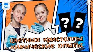 Химические опыты для детей. Интересные химические реакции. Как вырастить кристаллы и растворить их?