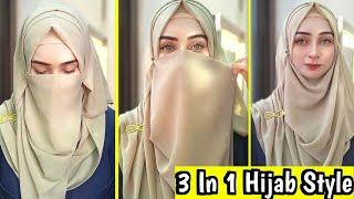 3 Best Hijab StylesComfortable jorjetChiffon Hijab TutorialVery Easy Hijab With Niqab Tutorial