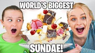 Making the WORLD’S BIGGEST Ice Cream Sundae  Fizz Sisters