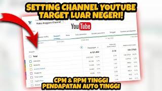 Cara Setting Target PENONTON LUAR NEGERI YouTube