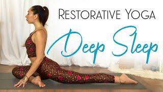 20 Minute Restorative Yoga  BEST Yoga for DEEP SLEEP 