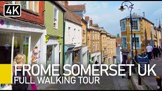 Explore Frome in Somerset NOW  Best day trip from Bath  4k Walking Tour UHD 60fps