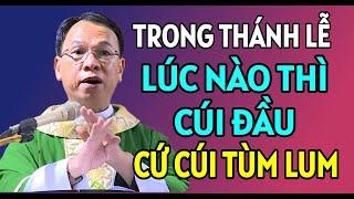 KHI THAM DỰ THÁNH LỄ THÌ LÚC NÀO THÌ CÚI ĐẦU  CHA THỦ GIẢNG VÀ GIẢI ĐÁP THẮC MẮC PHỤNG VỤ