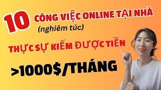 10 Công Việc Online Tại Nhà Không Vốn Cho Học Sinh Sinh Viên NV Văn Phòng Tốt Nhất 2024