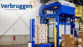 Verbruggen VPM-10 Combi  Automatic Palletizing of Potatoes  Bags Boxes Cartons & RPCs