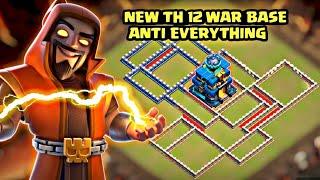 NEW TH 12 WAR BASE ANTI EVERYTHING ‼️