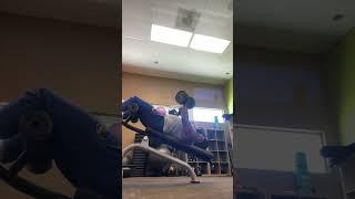 Dumbbell decline bench press ￼