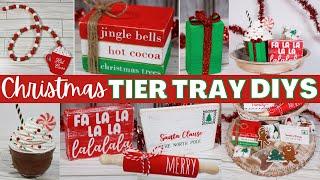 DIY CHRISTMAS TIER TRAY DECOR