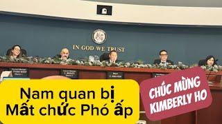 phó thị trưởng Westminster Nam Quan nhận đơn kiện ngay buổi hợp và bị mất chức