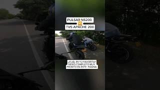 ¿Cuál es tú Favorita? Pulsar NS200 VS Tvs Apache 200  #motos #viral #Apache200 #ns200 #moteros