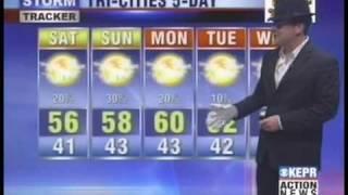 KEPRs Mike McCabe does the weather as Michael Jackson