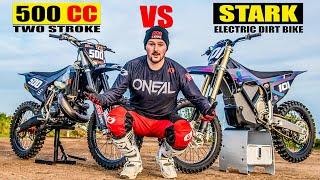 Stark Varg Electric Dirt Bike vs 500cc 2 Stroke  Hot Lap Shootout