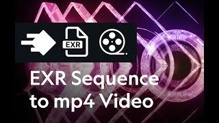 How to convert an EXR or PNG image sequence to mp4 videos for daily reviews