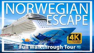 Norwegian Escape  Full Walkthrough Tour & Review  4K Ultra HD  Norwegian Cruise Lines