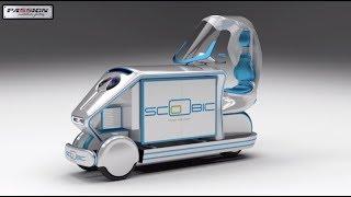 AS Scoobic a 4.0 electric vehicle designed for last mile delivery within smart cities