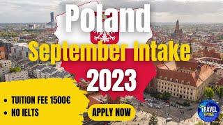 Poland Admission Intake 2023  No IELTS  Fee 1500 Euro