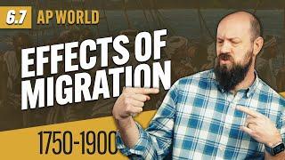 The EFFECTS of MIGRATION Explained AP World History Review—Unit 6 Topic 7