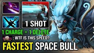 FASTEST SPACE BULL 1 Charge = 1 Delete Unkillable Offlane 100% Perma Bash Spirit Breaker Dota 2