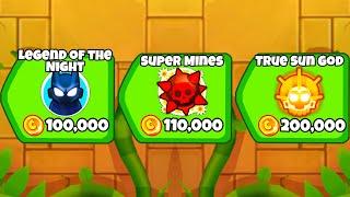 Can I Get The Most EXPENSIVE 5th Tier Towers in 1 Game? Bloons TD Battles 2