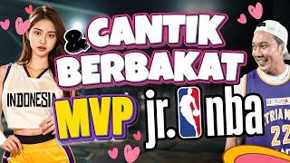 TANTANG PEMAIN TERBAIK JUNIOR NBA ‼ UDAH CANTIK JAGO BASKET IDAMAN BANGET 