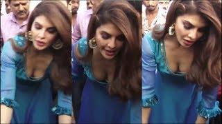 Jacqueline Fernandez Hot Cleavage show during planting tree