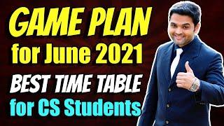 Perfect Game Plan for CS Exam June 2021  Best Time Table for CS Student