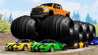 Monster Truck Crashes #38 - Beamng drive