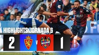 J6 Hightlights del partido Real Zaragoza 2-1 Levante UD  LaLiga Hypermotion 202425