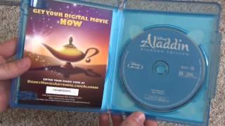 Disneys Aladdin Diamond Edition Blu-Ray DVD Combo Pack Unboxing